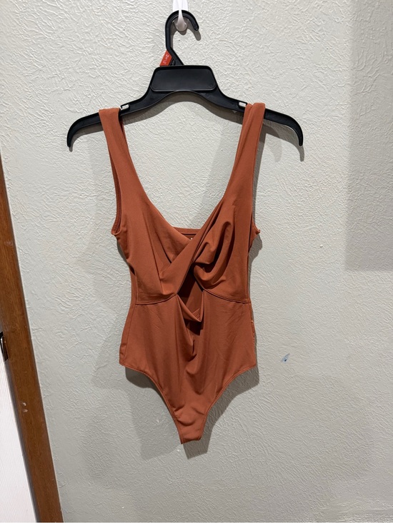 Abercrombie & Fitch Tops - Abercrombie & Fitch Rust Twist-Front Bodysuit